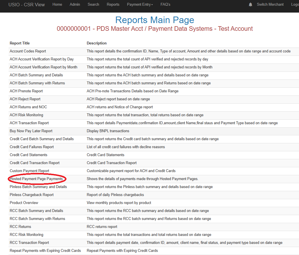 hppReports